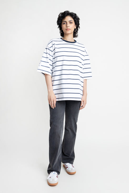 The Striped Extreme Oversized T-Shirt